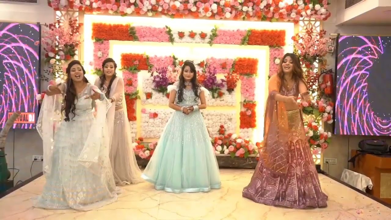 sister dance for ring ceremony  chanda mere chanda, ring pa deni, 