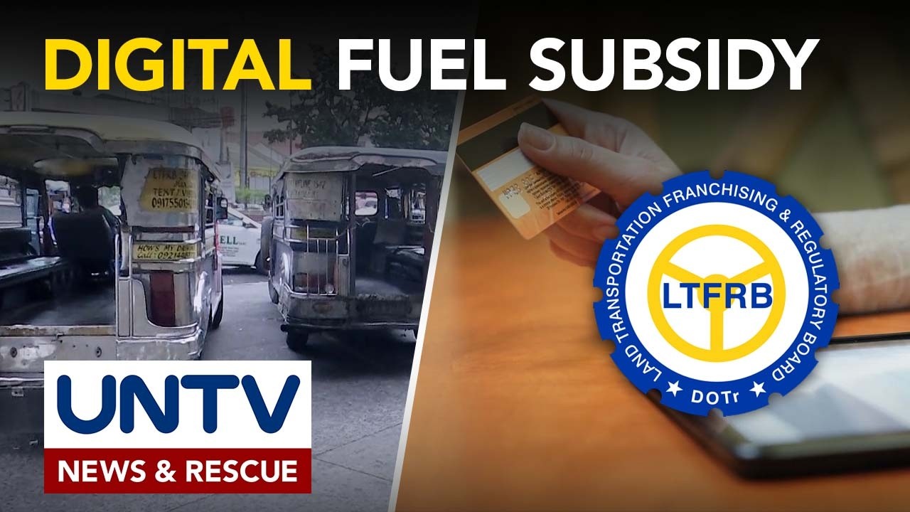 Digital na pamamahagi ng fuel subsidy sa PUV operators, planong ipatupad ng LTFRB