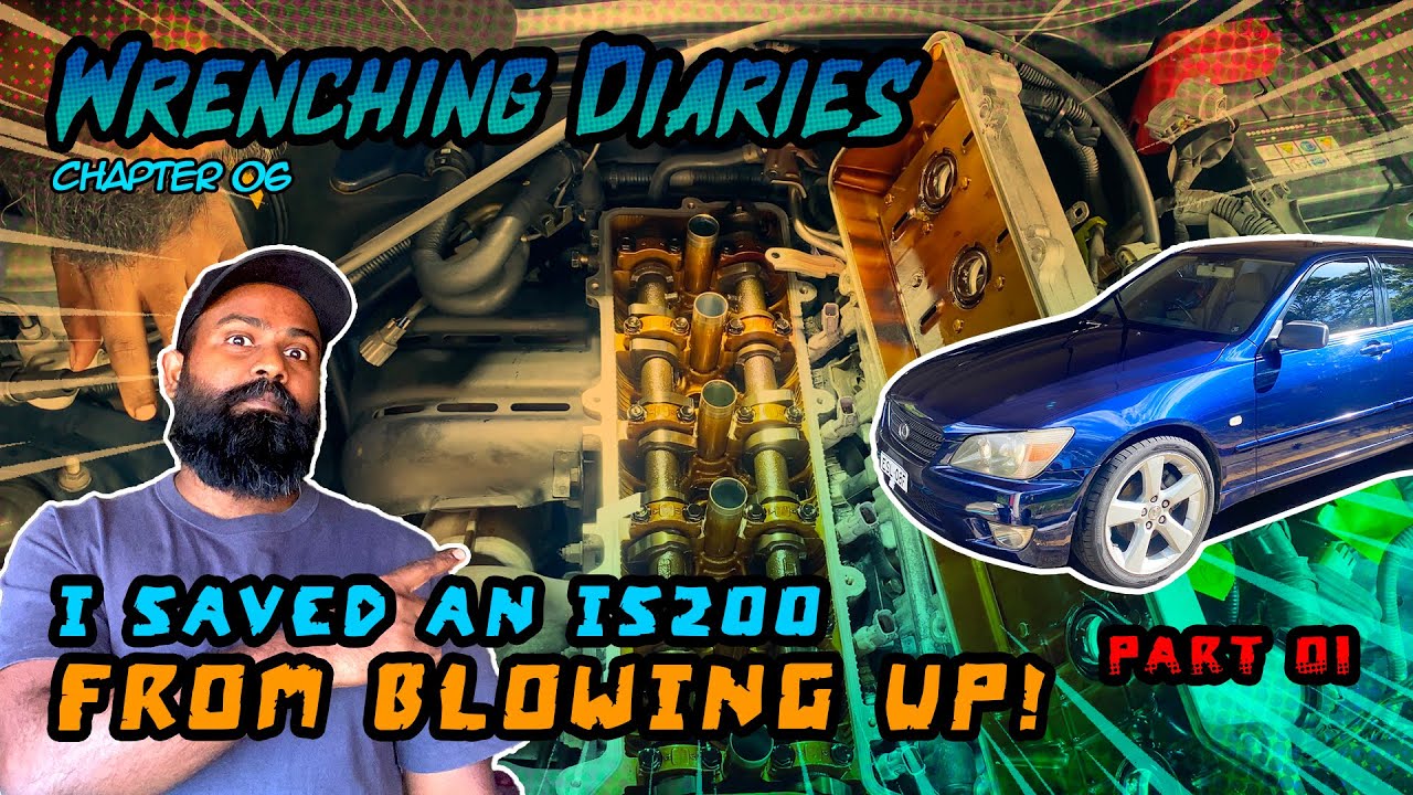 I Saved My Brother's IS200 From Blowing Up! - Oil Leak & Timing Belt - Part 01