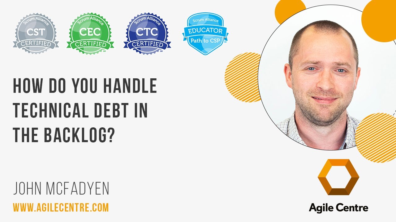 How do you handle technical debt in the backlog?