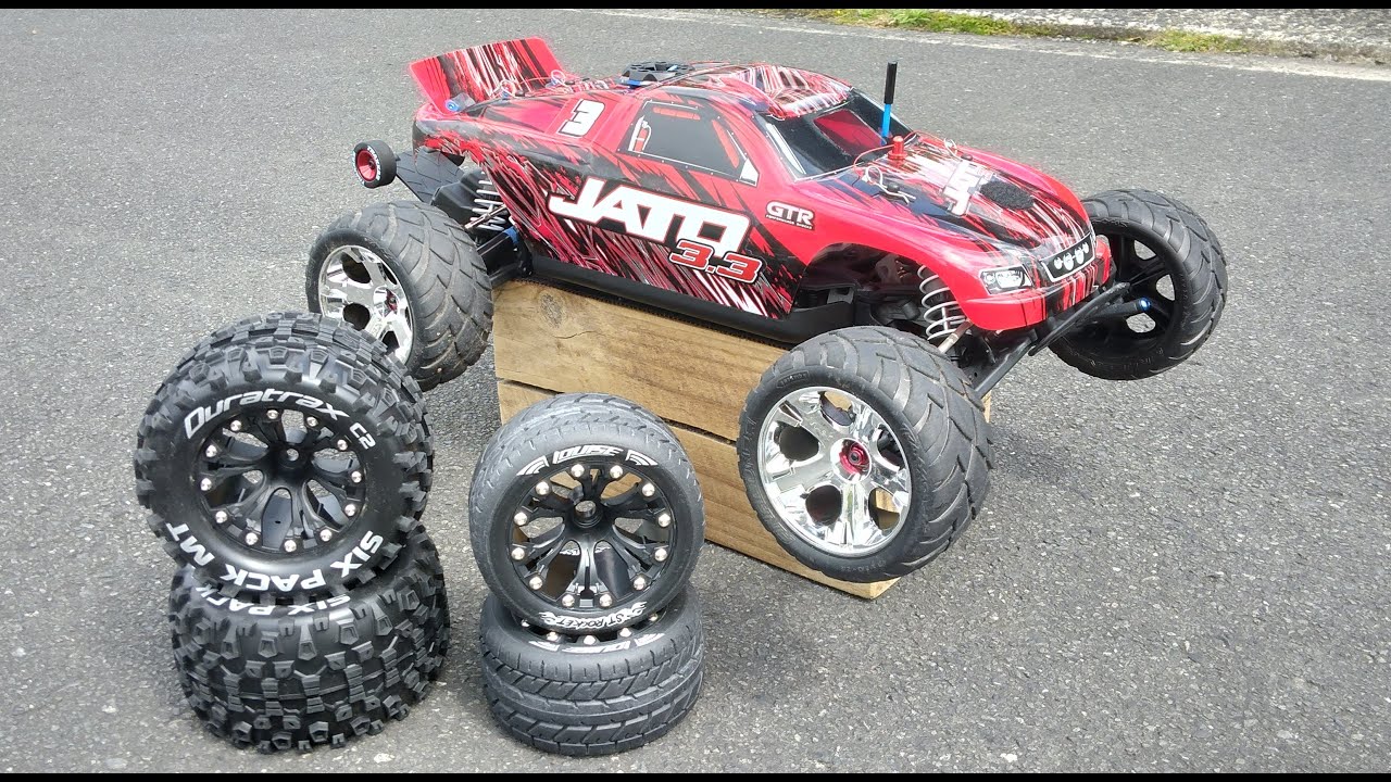Nitro RC 1/10 Traxxas Jato 3.3, Different Wheels