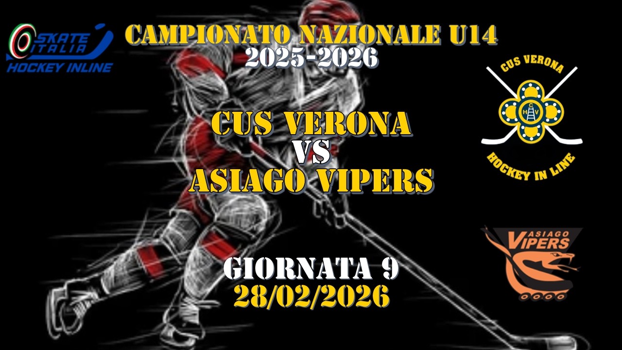 Campionato Hockey in line 2025-2026 U14 - 9° Giornata - CUS Verona VS Asiago VIPERS