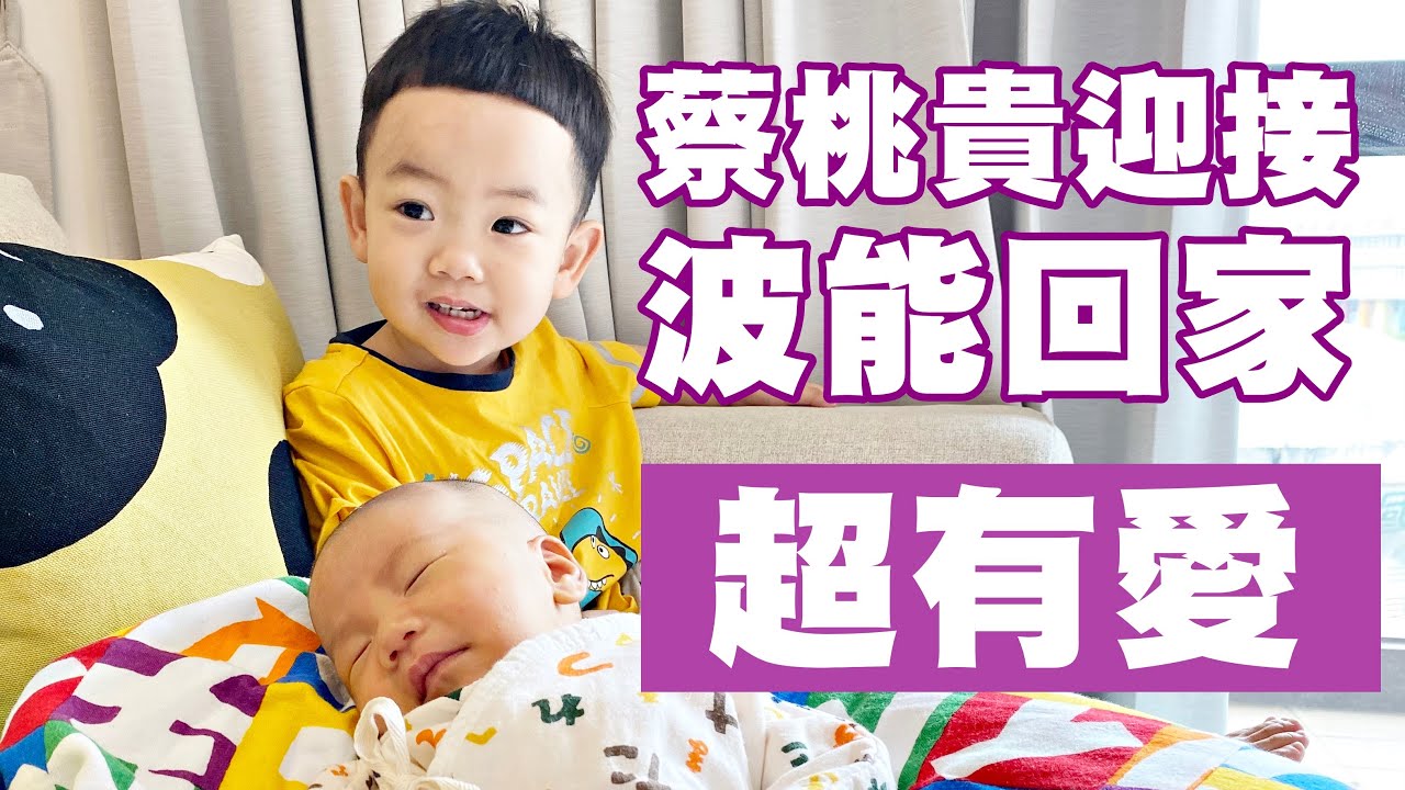 【蔡桃貴】看到蔡波能回家的第一個反應，超有愛！(1Y9M23D)