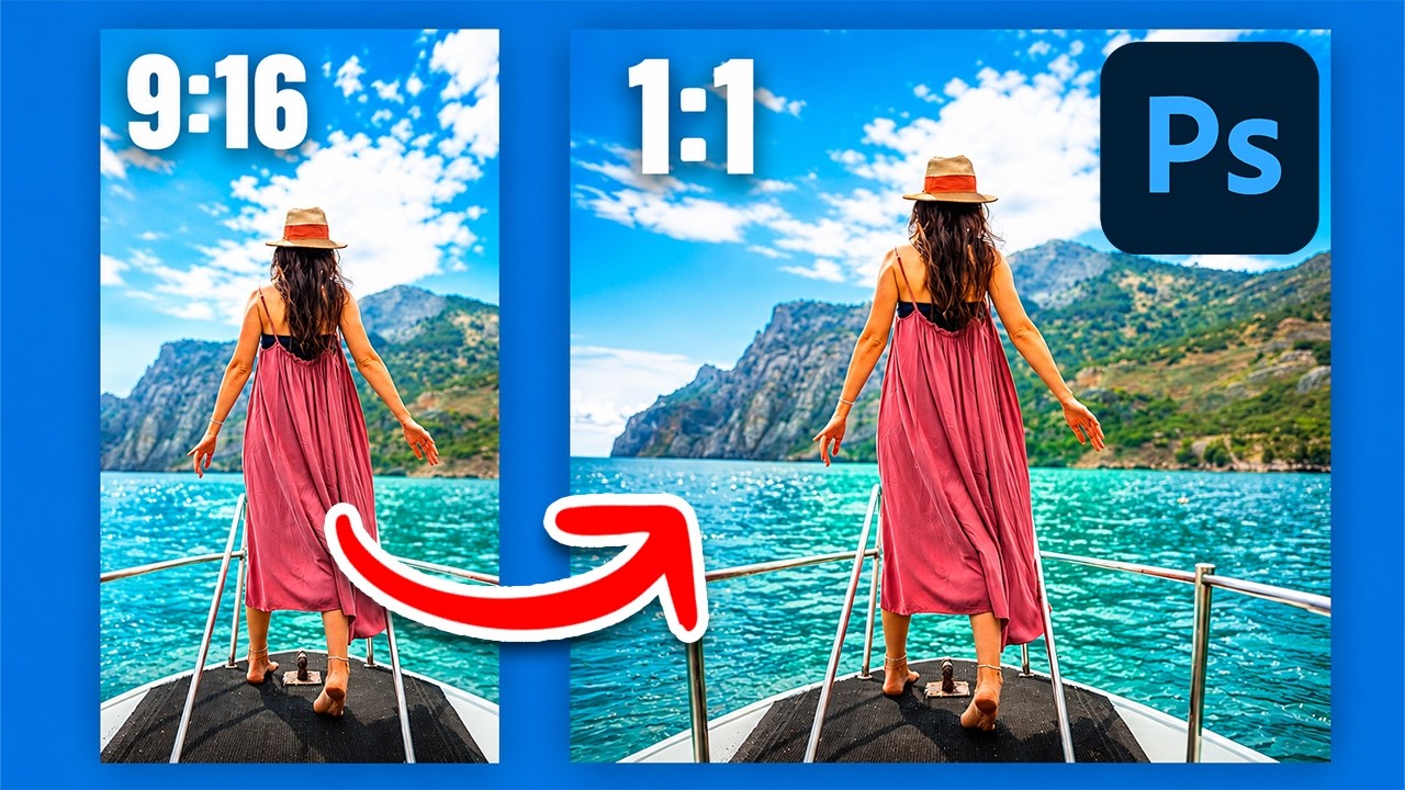 Как изменить соотношение сторон изображения в Photoshop