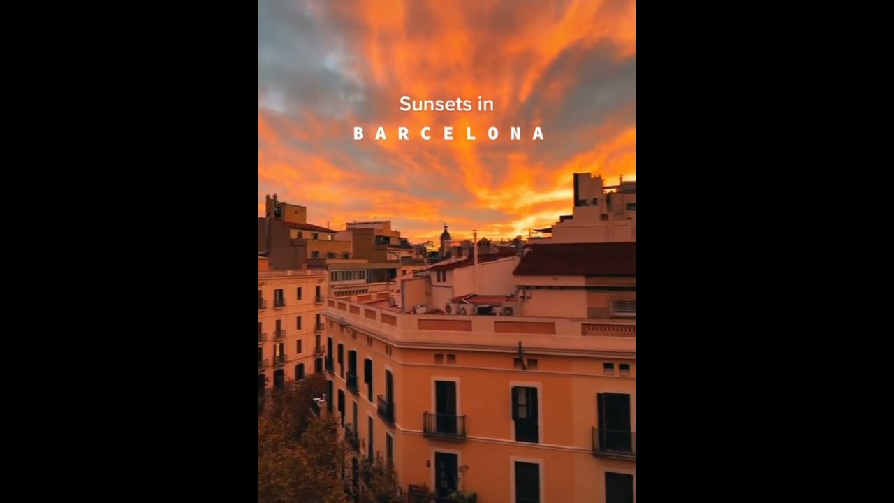 Sunset in Barcelona Hits Different