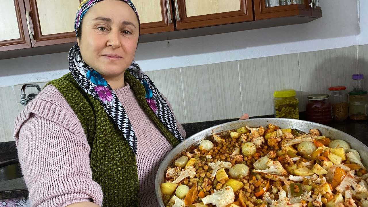 Ekşili Ekmek Yapımı - İki sac arasında Karnabahar Yemeği - Şehriyeli Bulgur Pilavı 🧿🫓☺️