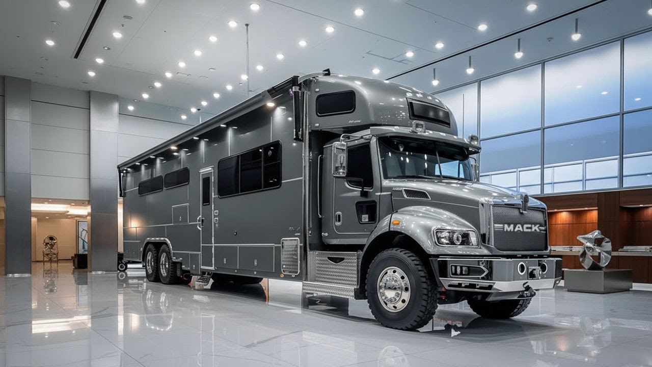 Inside the 2026 Mack 6×6 Motorhome Camper – The Heavy-Duty Luxury Home on Wheels!