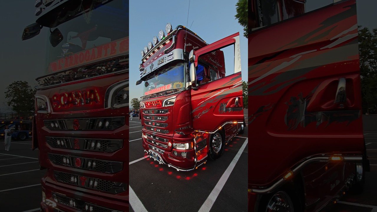 Scania R620 V8 OPEN PIPE SOUND! #scania #shorts #scaniav8