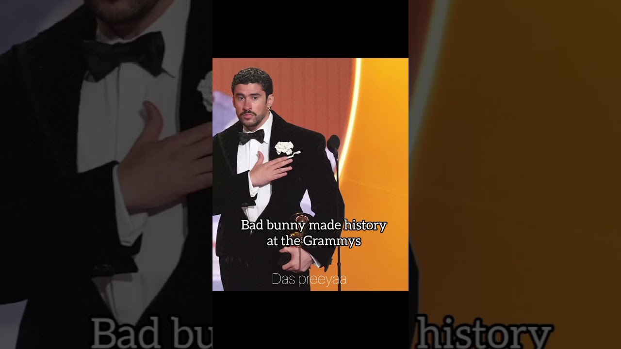 Bad bunny made history at Grammys 