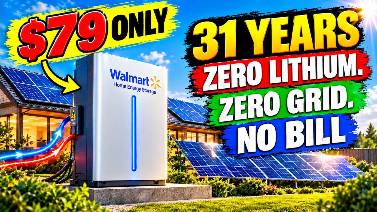 Этот ультрадешевый аккумулятор из Walmart может заменить литий &mdash; 31 год работы на солнечной энерг...