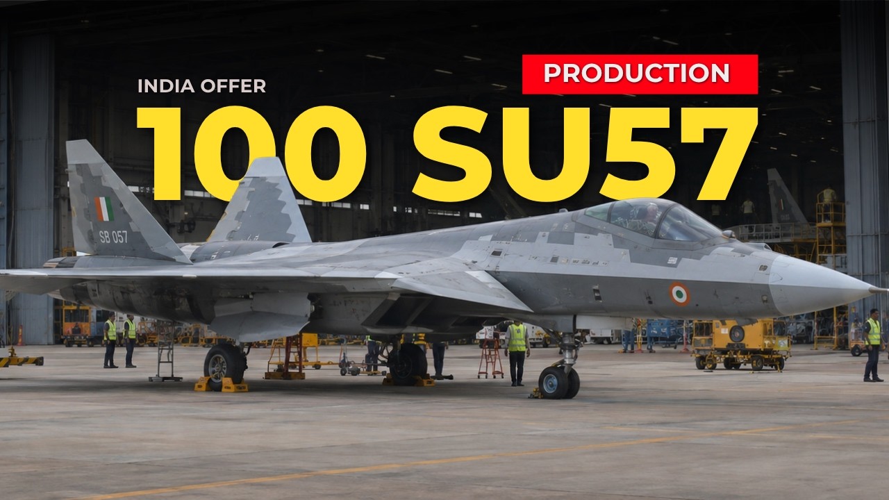 Defence Updates - 100 Su-57 Production, PAK Air Base Repair, PAK-US Attack Drone