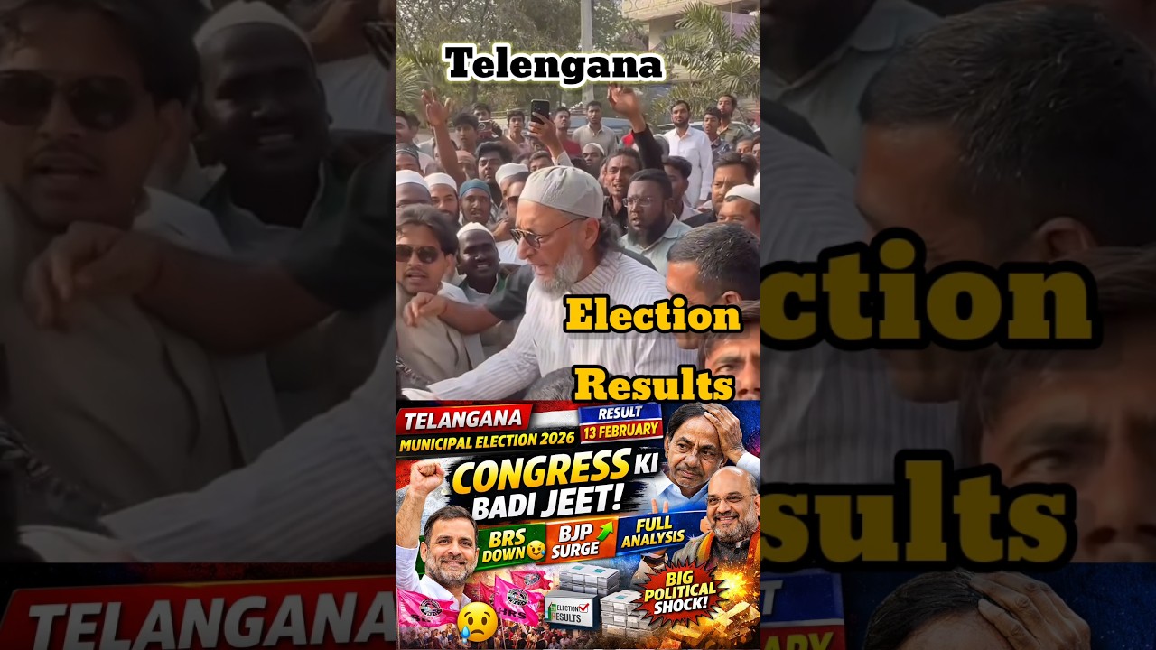 &ldquo;Telangana Municipal Election 2026 Result Shock 😱 Congress Storm | BRS Down | BJP Surprise |