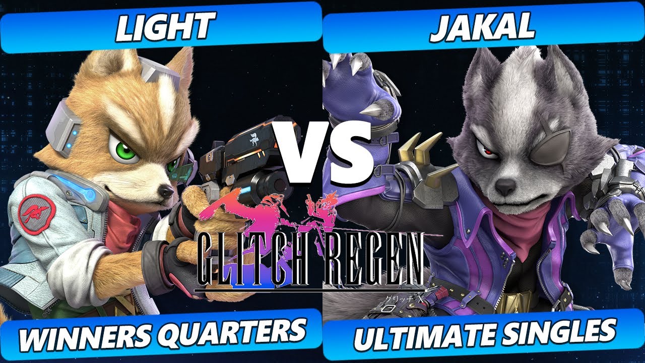 Glitch Regen  - Light (Fox) Vs. Jakal (Wolf) Smash Ultimate Tournament