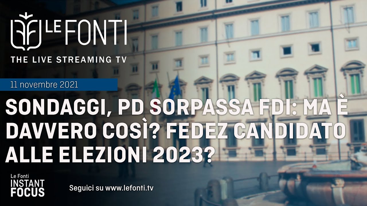 SONDAGGI, PD SORPASSA FDI: MA E' DAVVERO COSI'? FEDEZ CANDIDATO ALLE ELEZIONI 2023?