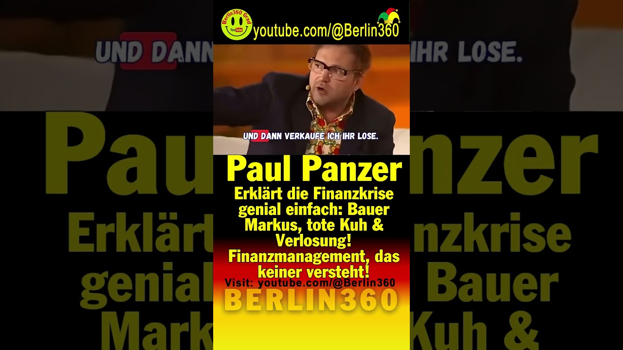 #Paul #Panzer #Finanzkrise #Bauer #Markus #Kuh #Verlosung! #Finanzmanagement #PaulPanzer #Comedy