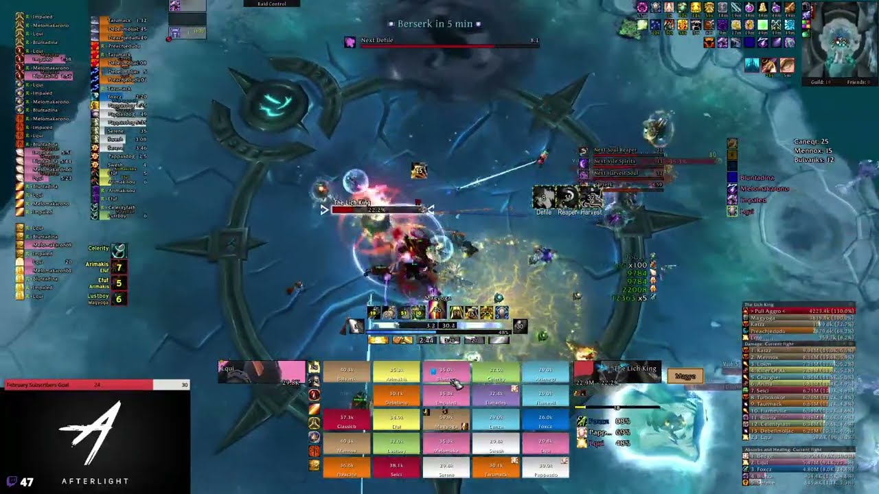 Afterlight vs LK25H 0% ICC Aura - 3 Healers & Solo tank (Protection Warrior) - Holy paladin PoV