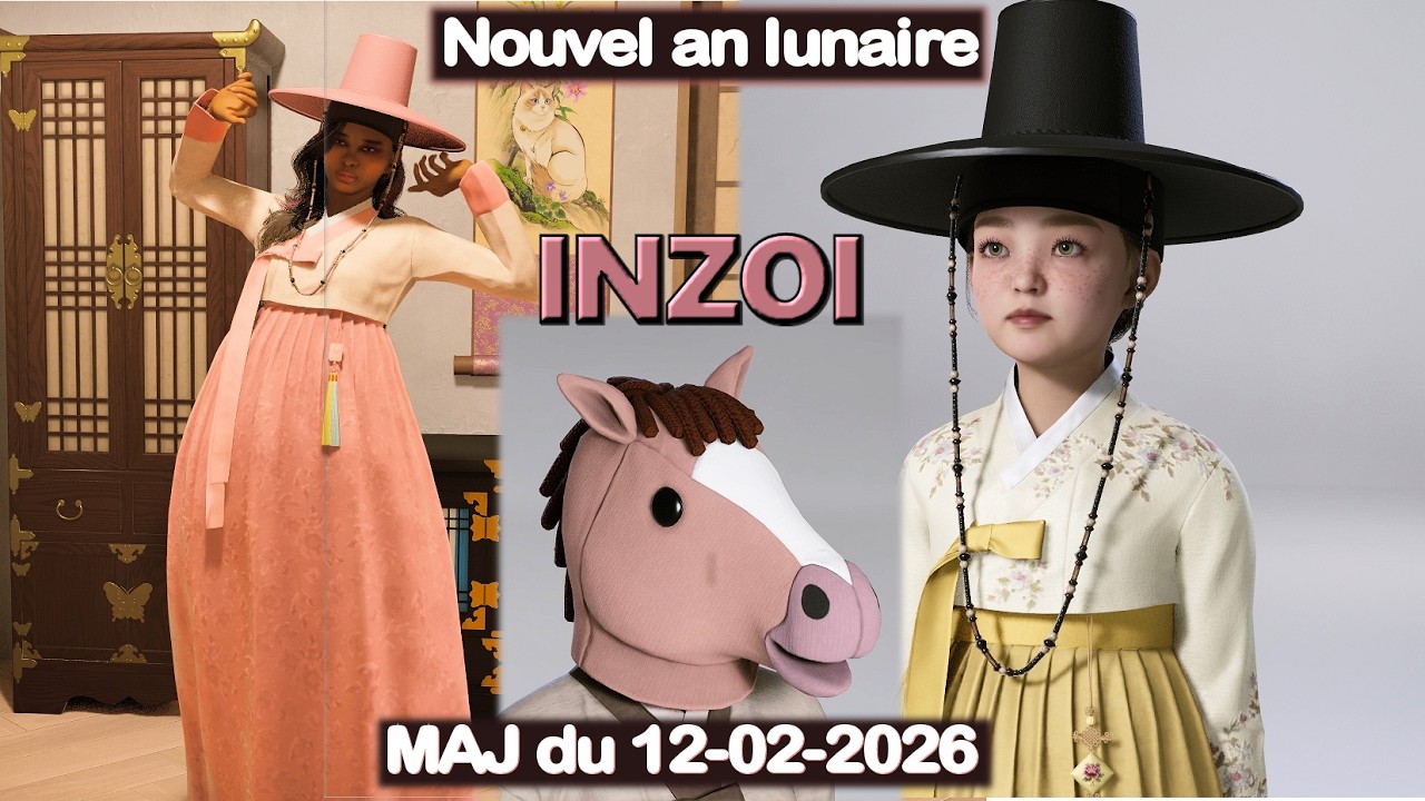 INZOI Maj du 12 02 2026, tenues et meubles traditionnels