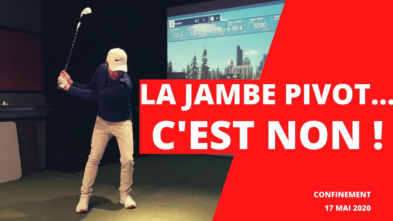 La jambe pivot au golf?