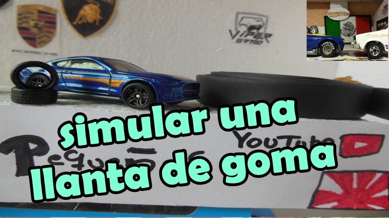 como hacer tus propias llantas de goma  Hotwheels & Machbox