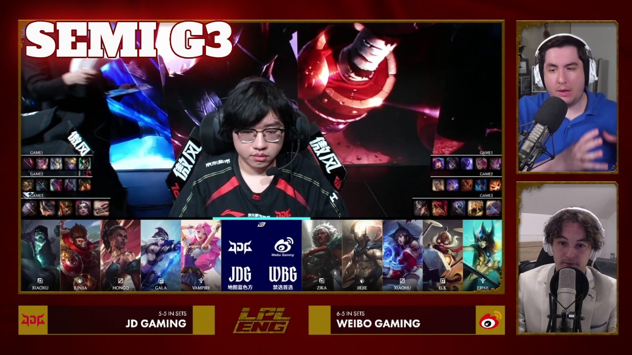 JDG vs WBG - Game 3 | Semi Final S16 LPL Winter Playoffs 2026 | JD Gaming vs Weibo Gaming G3 full