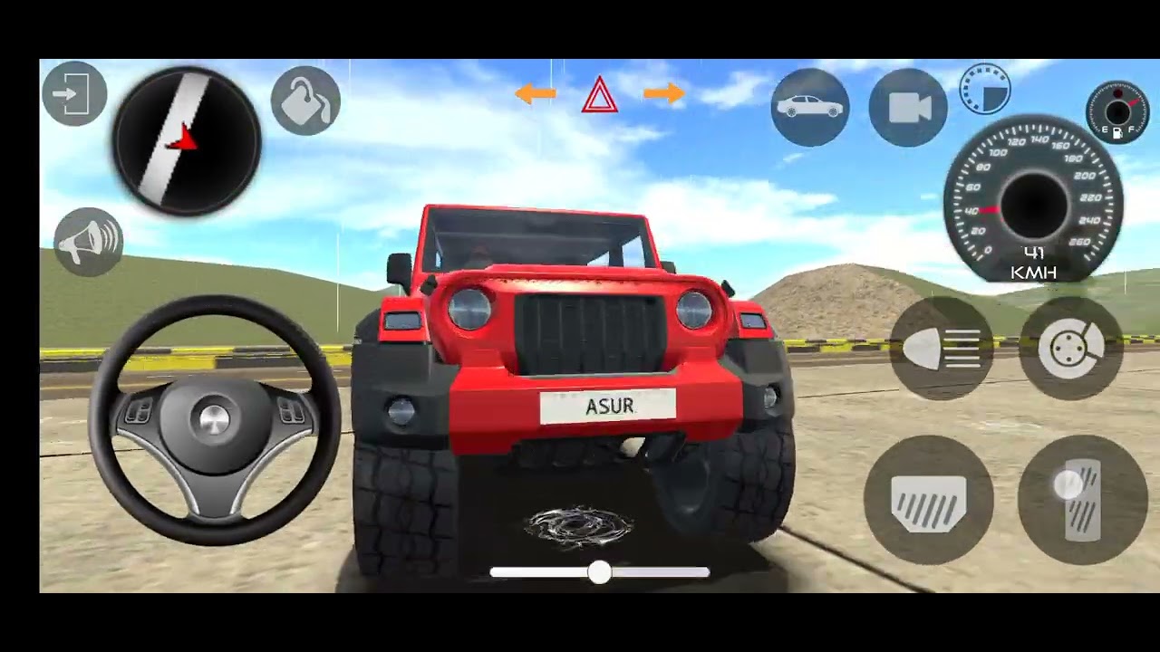 New Green car 🚗 II uncontrolled car II #thar #monster #trendingvideo #viralvideo
