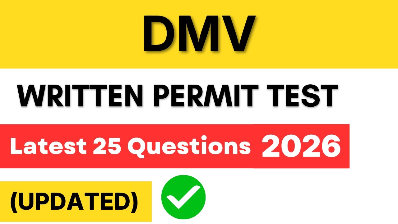 DMV Written Permit Test 2026 (UPDATED) – 25 Must-Know Practice Questions & Answers