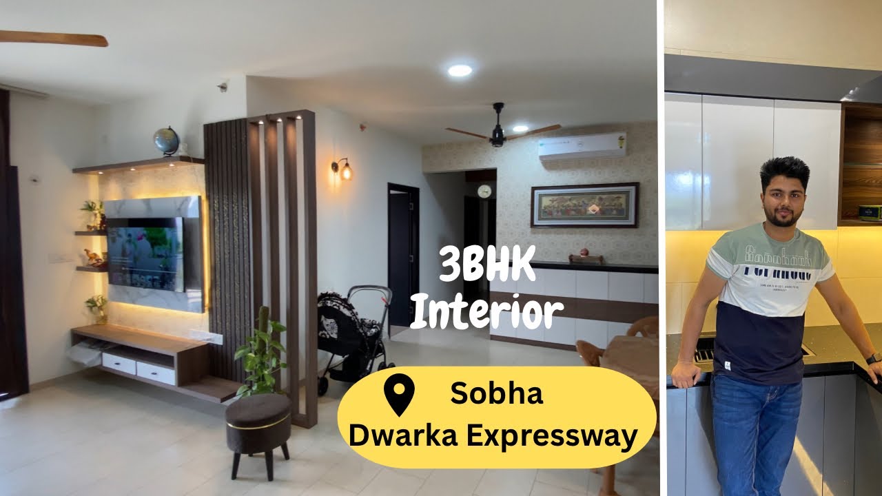 3 BHK Flat Interior Design Tour at Sobha City | Dwarka Expressway | 2023 Interior Design #sobhacity