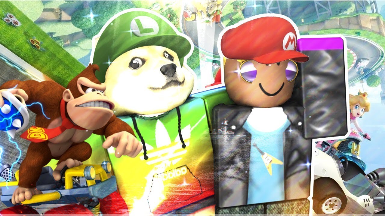 MARIO KART EN ROBLOX con Whitezunder | Roblox Meep City