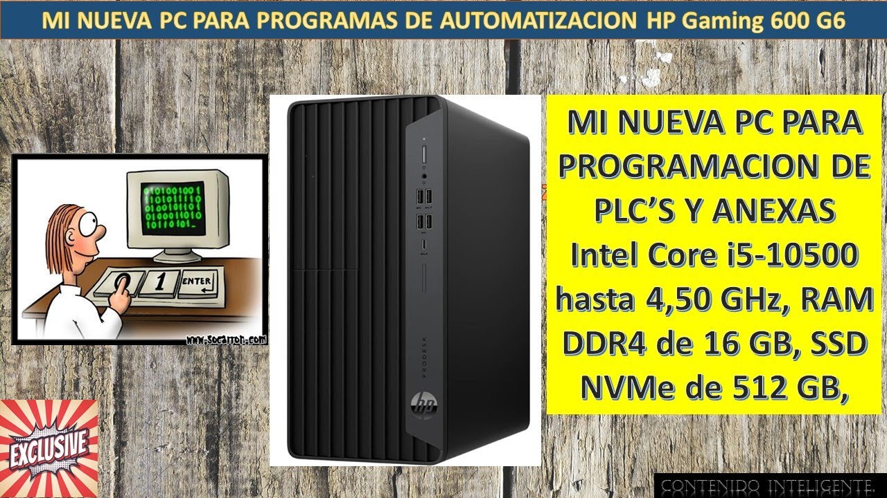 MI NUEVA PC PARA PROGRAMAS DE AUTOMATIZACION HP Gaming 600 G6