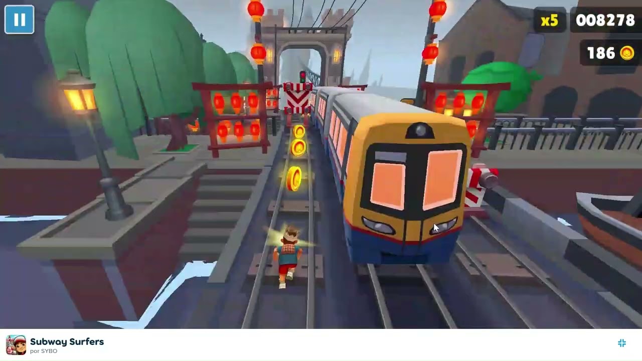 SUBWAY SURFERS LONDON LUCKY CREATURES COLECTANDO LAS LETRAS POKI