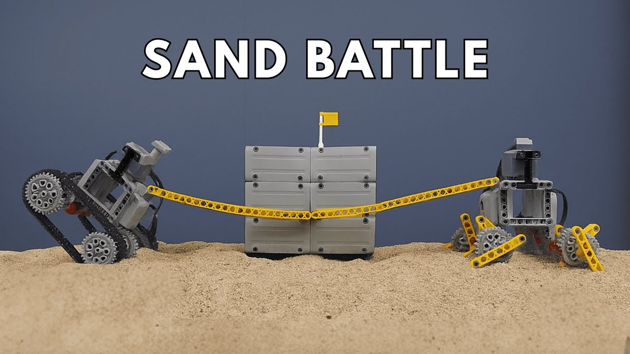Tug of War on Sand - Epic LEGO Battle | Boom Bricks