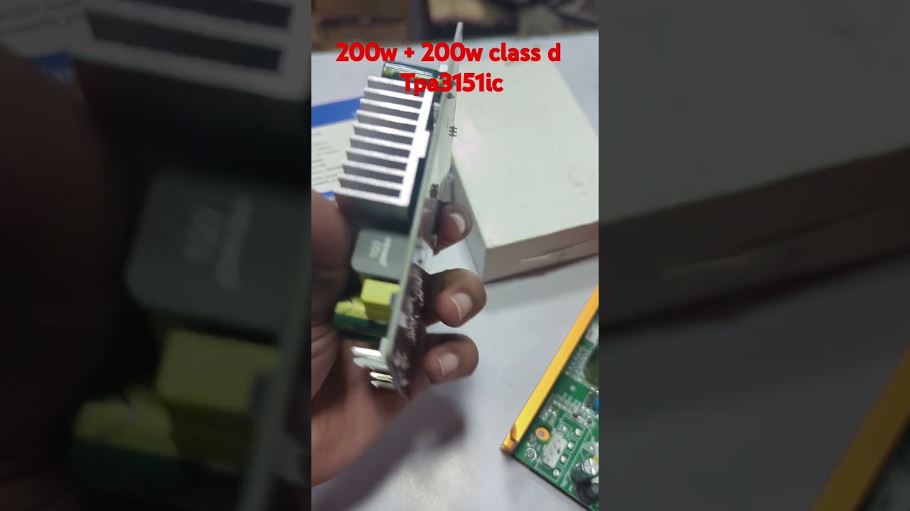 200watt + 200watt class D amplifier board with SMPS 3151 ic 