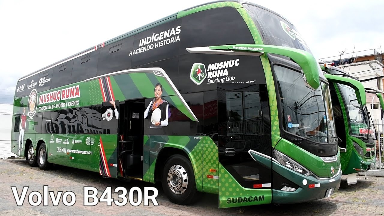 ¡Enorme e impresionante el bus del Mushuc Runa sporting club! | Volvo B430R Marcopolo DD