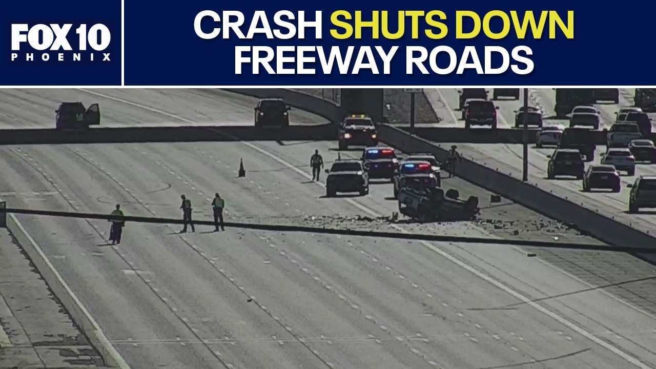 Phoenix car crash shuts down roads on highway