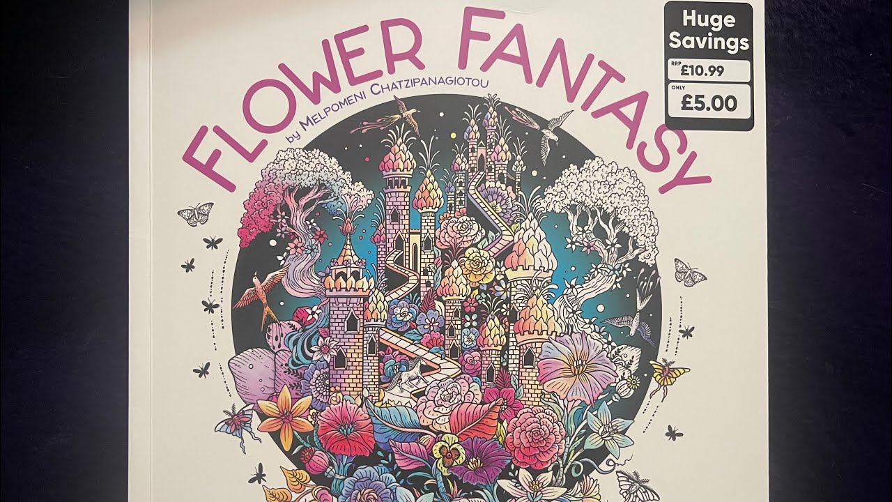 Flip Through Flower Fantasy by #MelpomeniChatzipanagiotou 