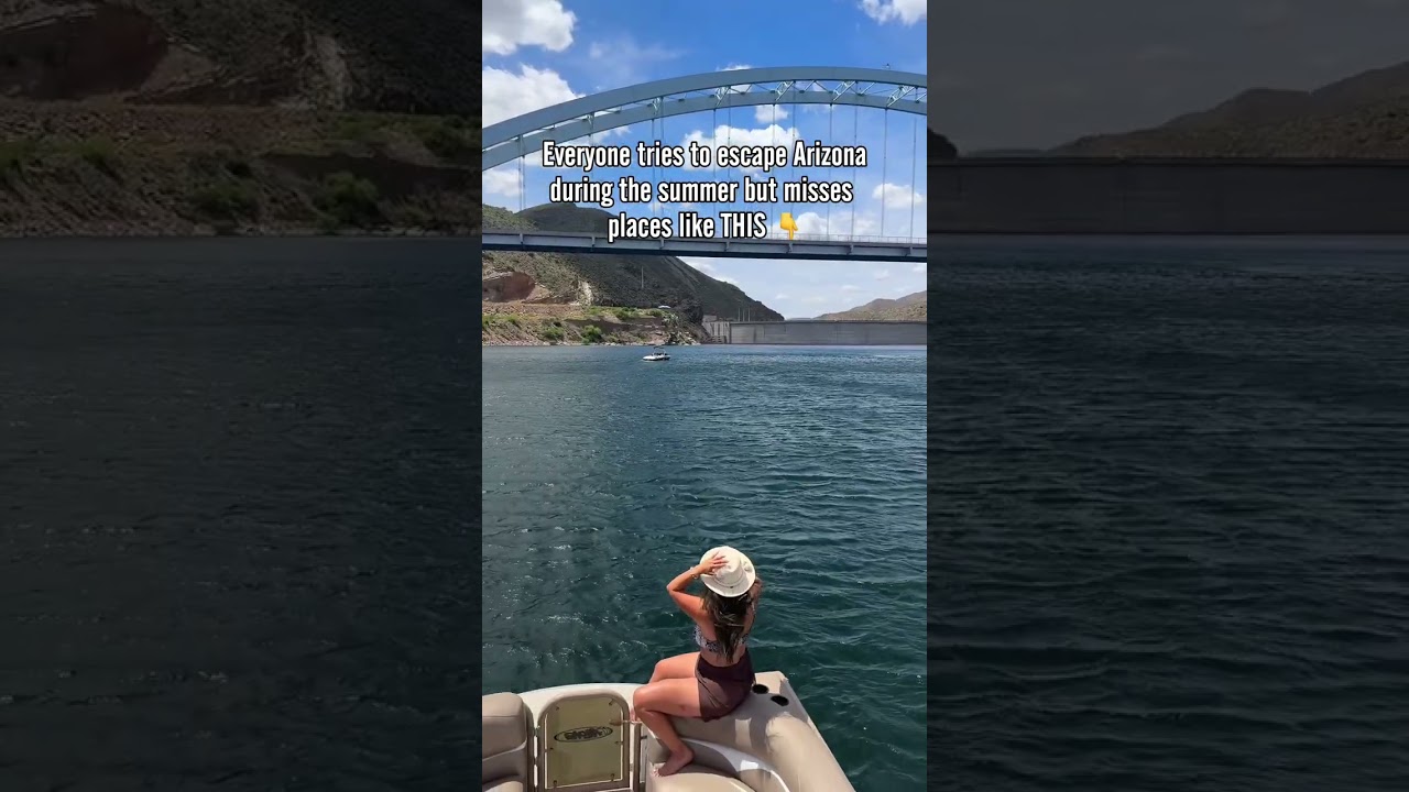 Why is no one talking about this Arizona gem?! 👀 Welcome to Theodore Roosevelt Lake 🛥️crystal