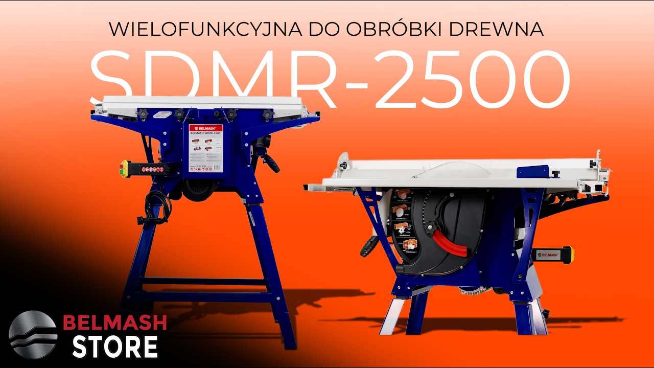 Belmash SDMR 2500 PL Grubościówka 4w1 Strugarka Pilarka Frezarka Do Drewna #belmash #majsterkowanie
