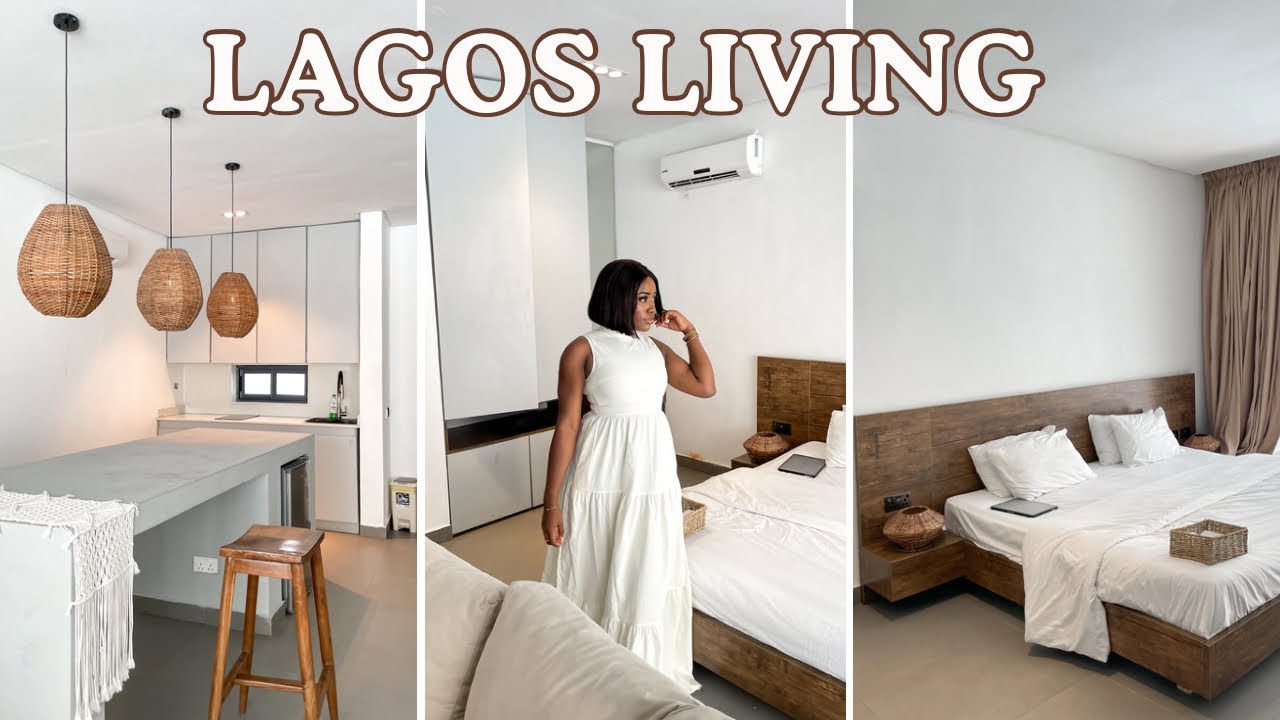 I SPENT 200K ON A BEACH HOUSE IN LAGOS NIGERIA | mini apartment tour + my honest review?!