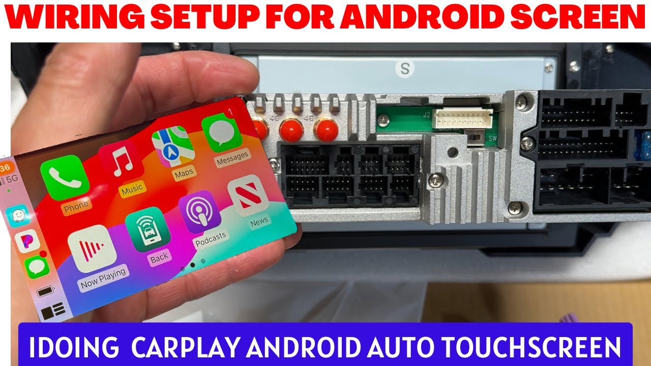 Wiring and Setup iDoing CarPlay Android Auto Radio for Toyota Avalon