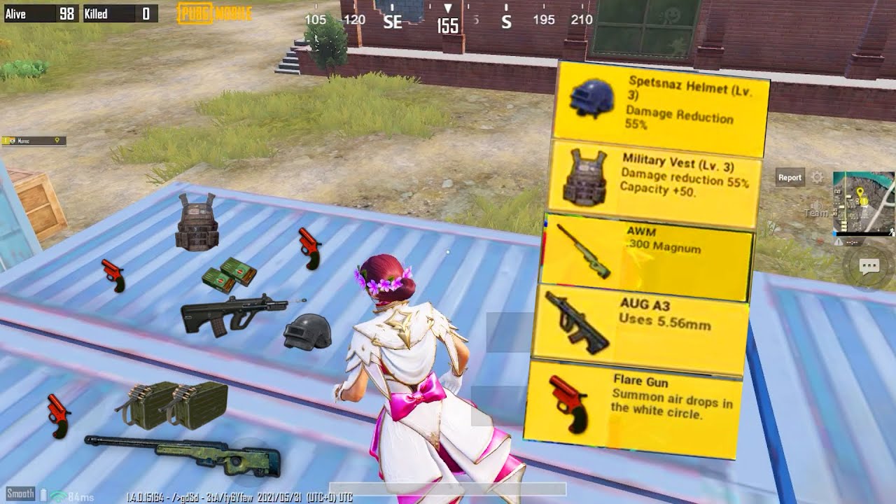 BEST LOOT GAMEPLAY with AWM + AUG😍x3Flare Gun | Pubg Mobile