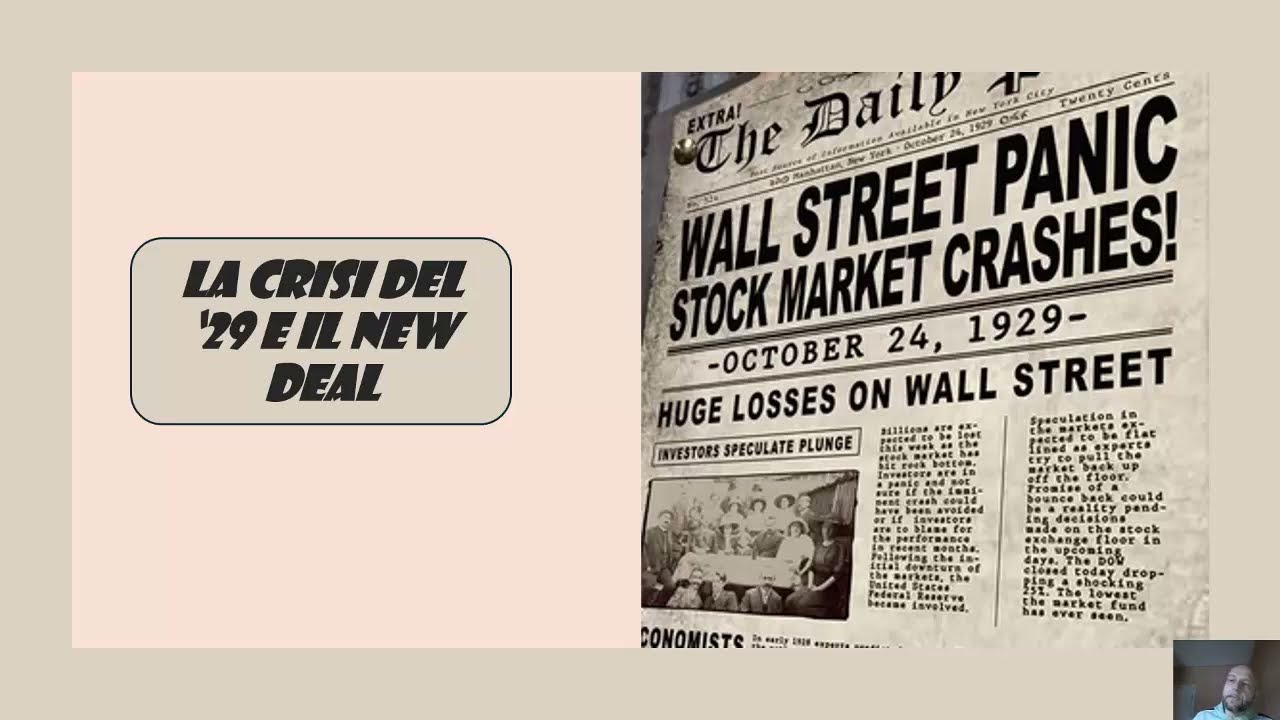 La crisi del 29 e il new deal