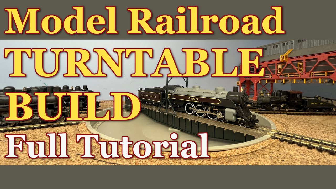 Building a Walthers 90' Manual (non-motorized) Turntable. Full tutorial (and review). ACHB 1-9