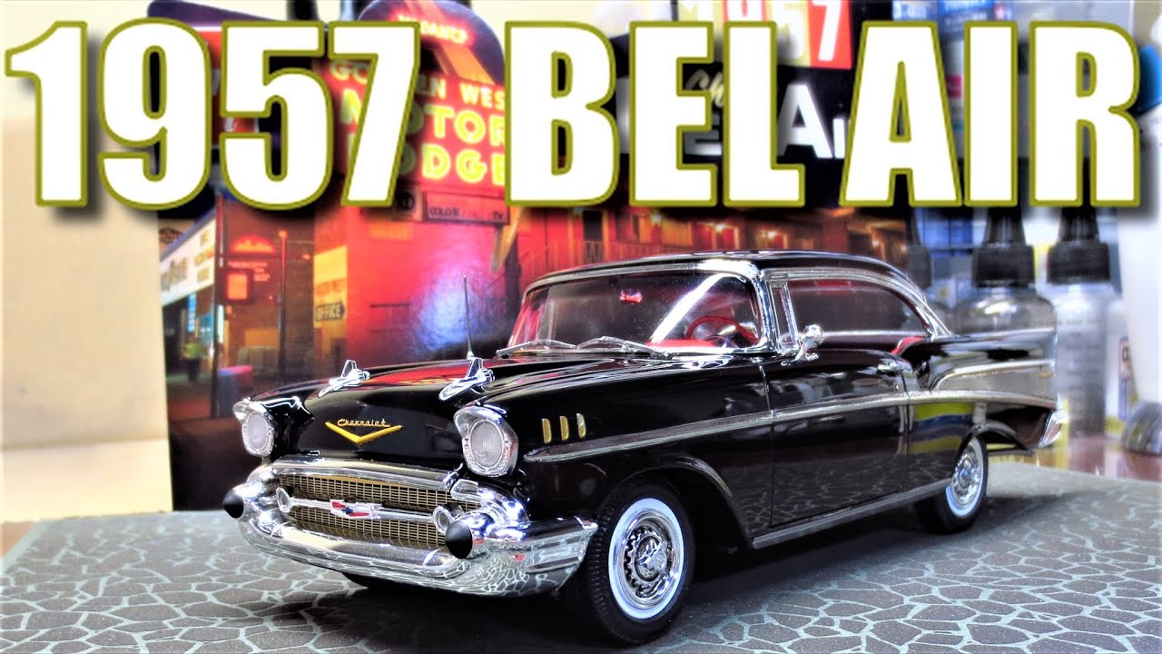 amt 1957 BEL AIR 1/25 Scale model complete.