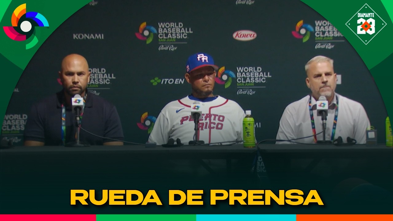 PUERTO RICO Rueda de prensa Yadier Molina mánager, pierde el invicto en el Clásico | DIAMANTE 23