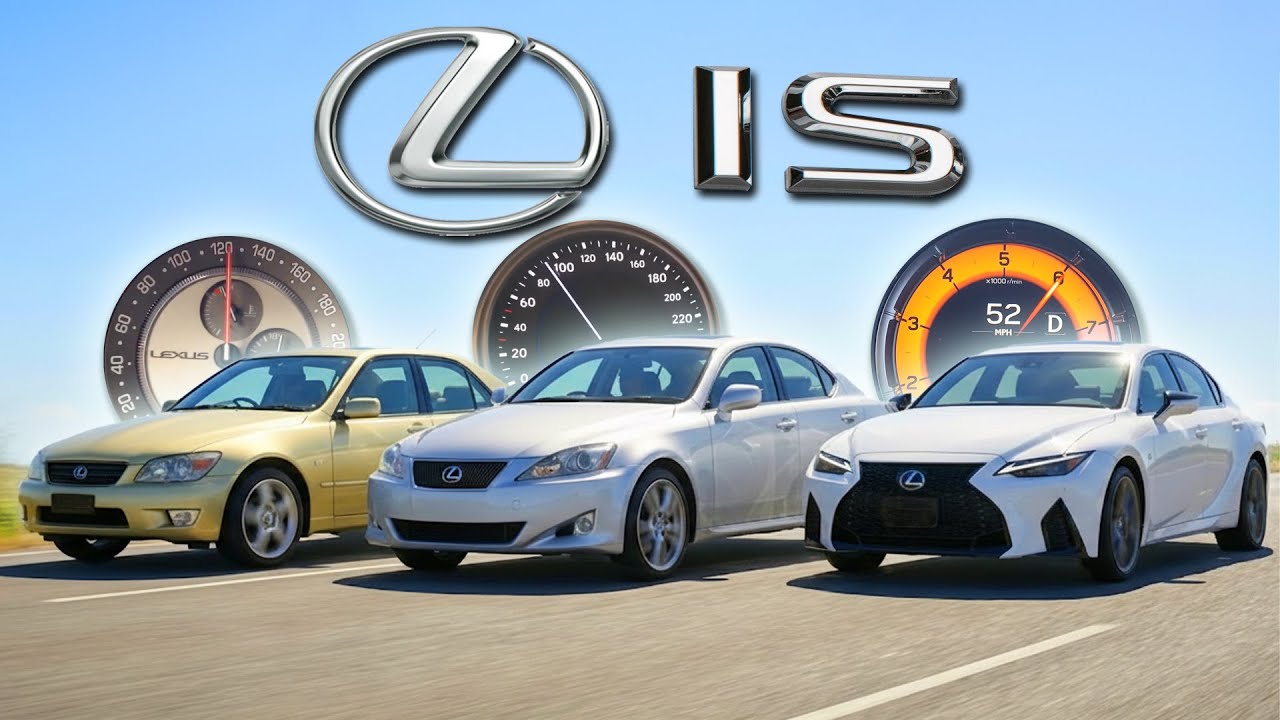 Lexus IS (all gens) Acceleration Battle | From 1G-FE to 2UR-GSE