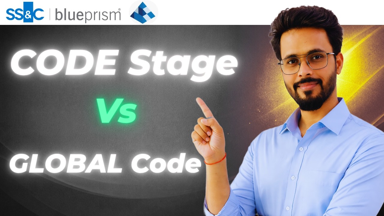 👉 Code Stage vs Global Code in Blue Prism | Key Differences Explained 🔥