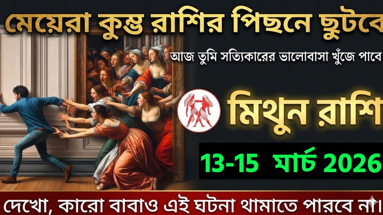 মিথুন রাশি,০৯-১০ মার্চ ২০২৬ দেখো, কারো বাবাও এই ঘটনা থামাতে পারবে না। 