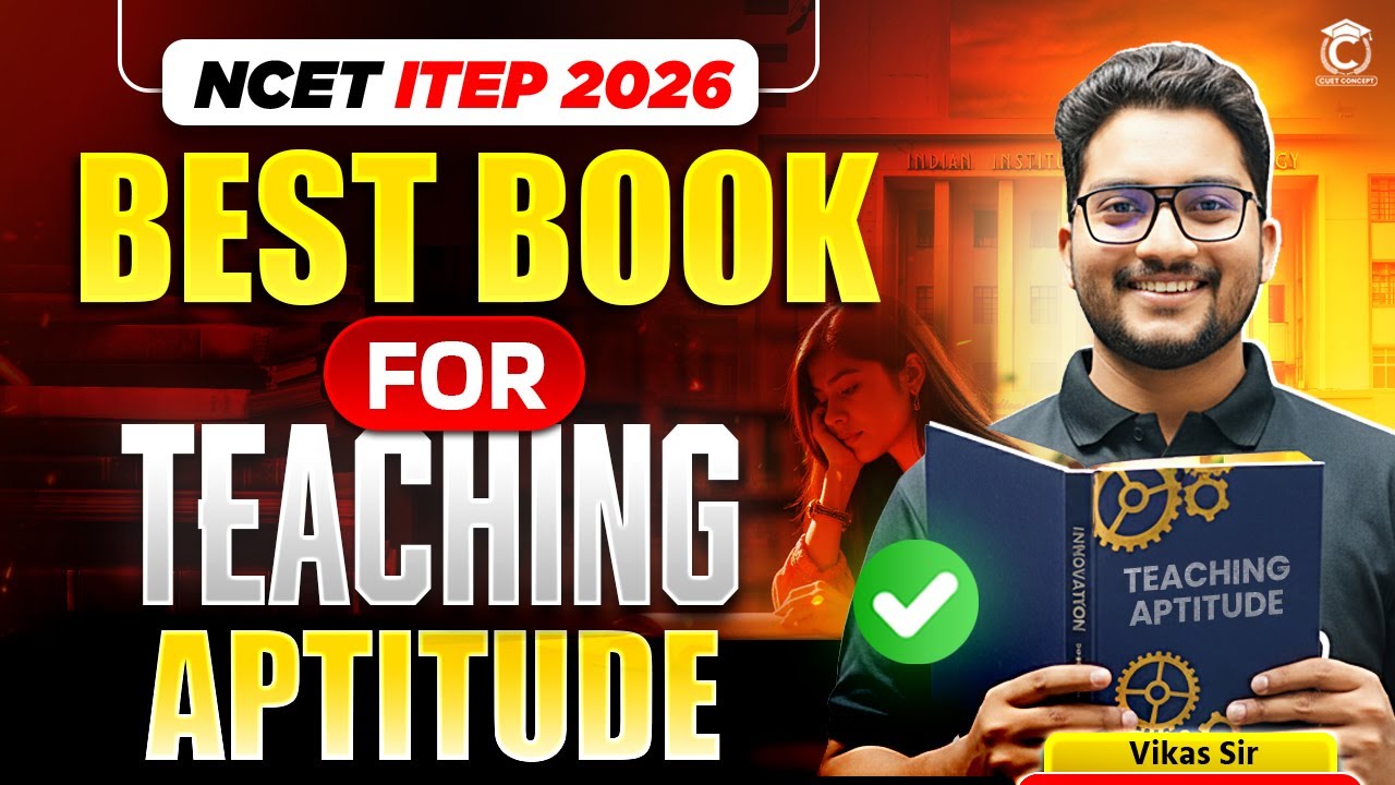 NCET ITEP 2026 | Best Books 📚 For Teaching Aptitude | Complete Strategy 10/10 Questions ✅ #ncet2026