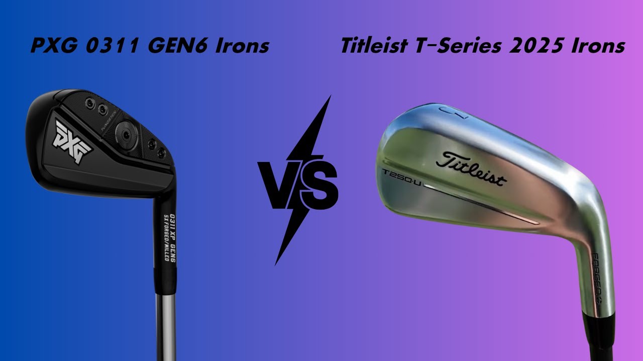 Обзор и сравнение айронов PXG 0311 GEN6 и айронов Titleist T Series 2025