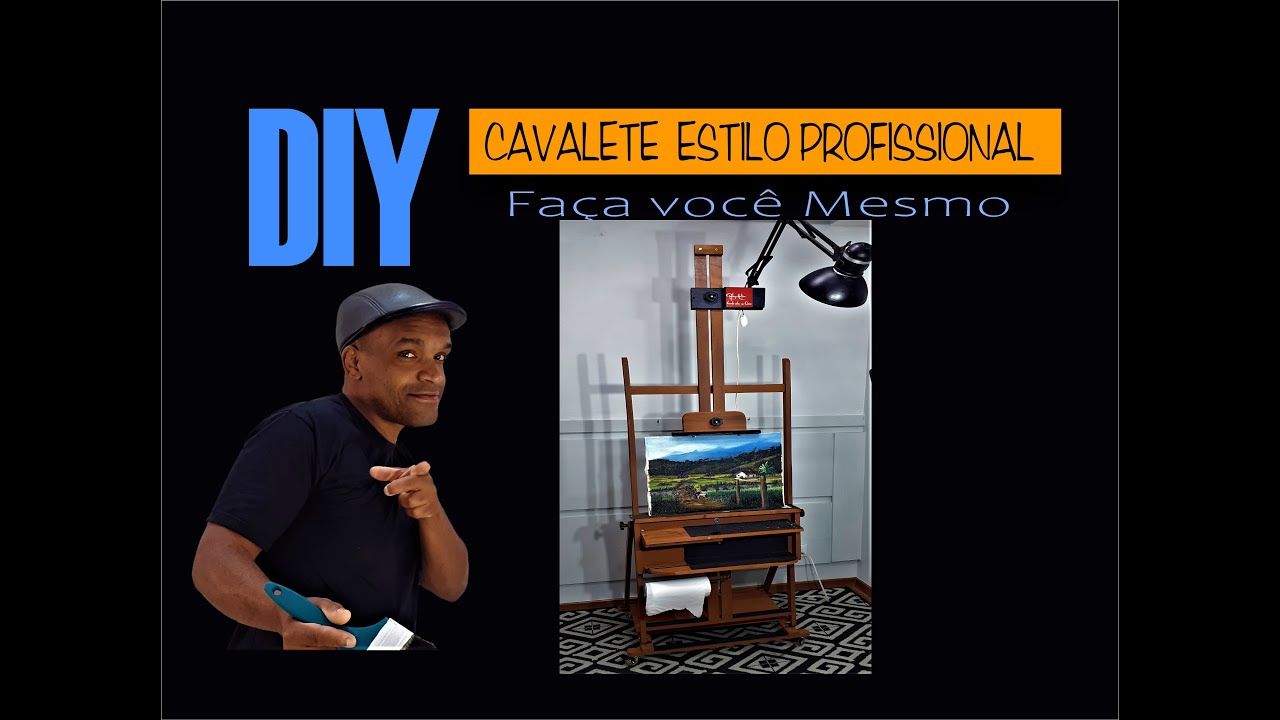 COMO FAZER UM CAVALETE ESTILO PROFISSIONAL / RESENHA